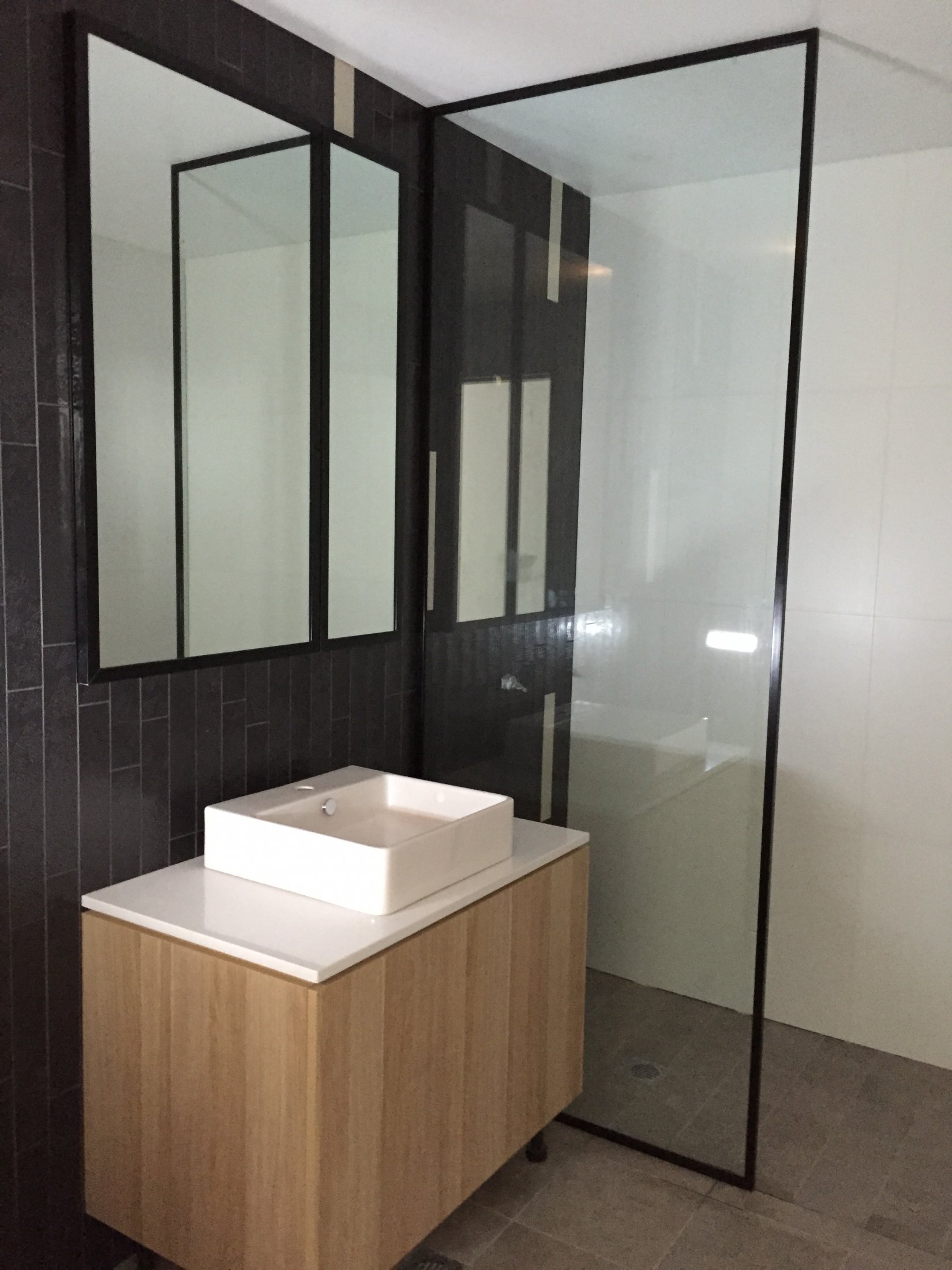 Custom Fully Framed 10mm Panel Showerscreen - Epping